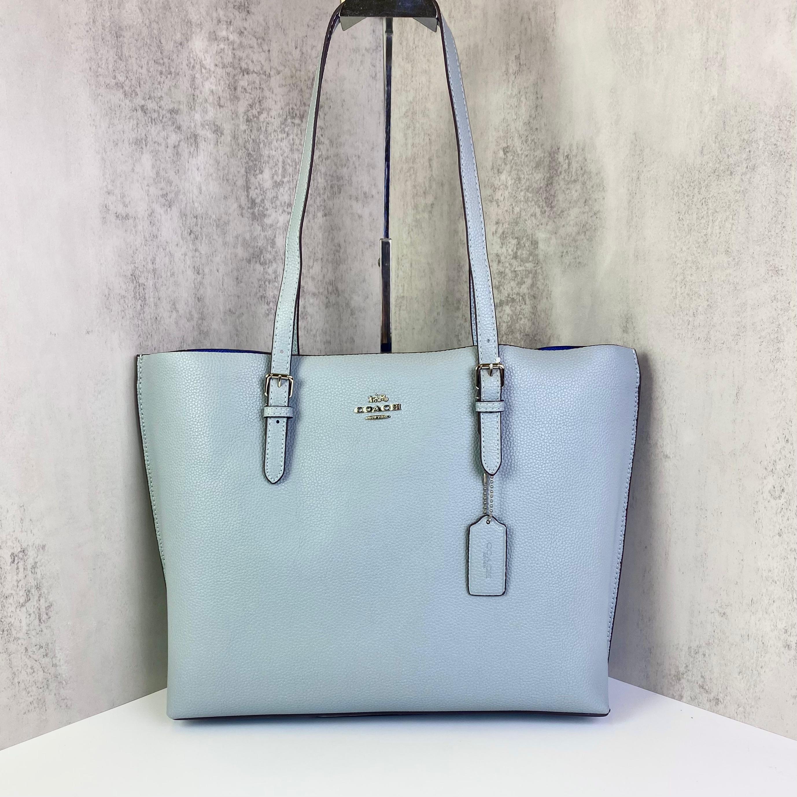 Coach Mollie Tote Bag DS L.Blue