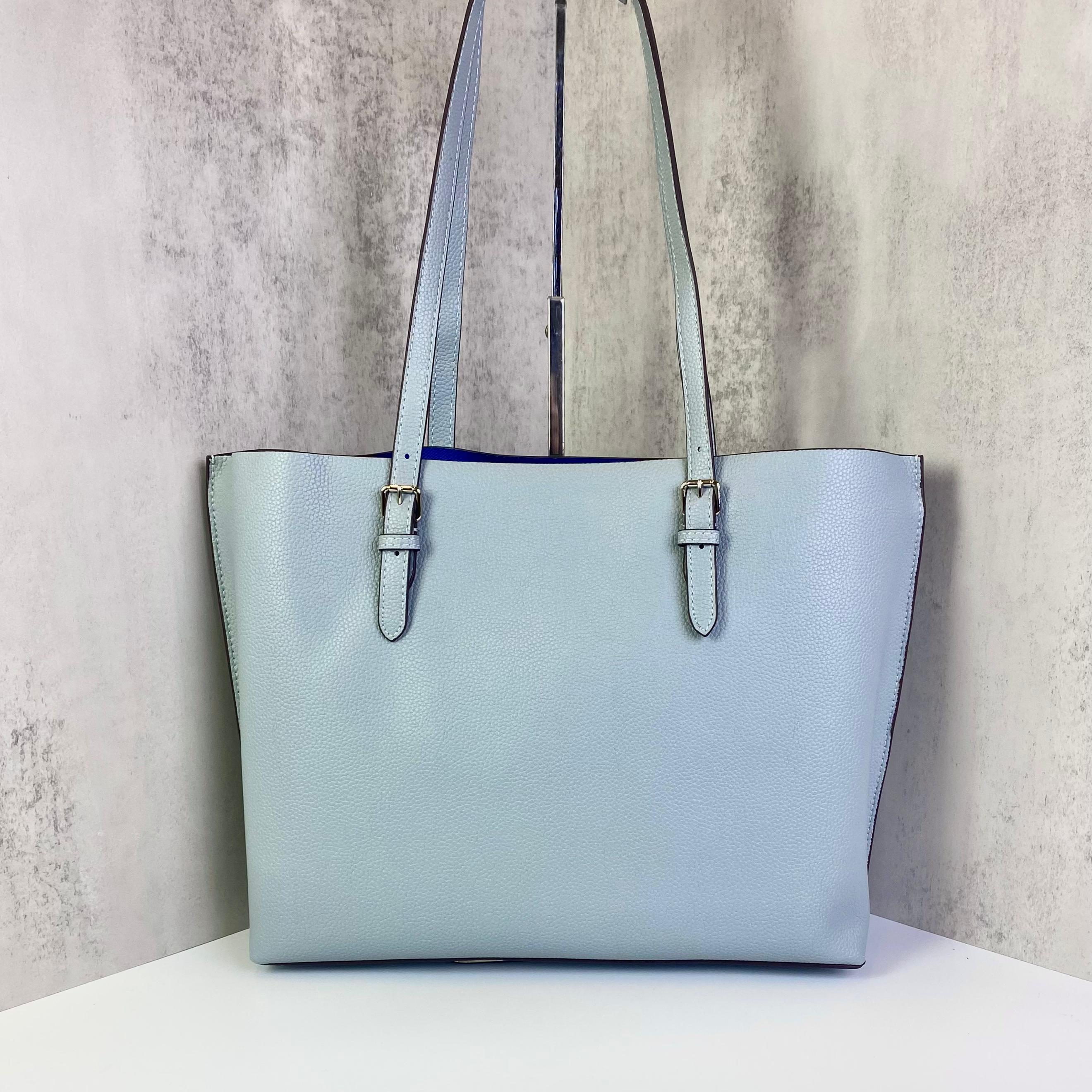 Coach Mollie Tote Bag DS L.Blue