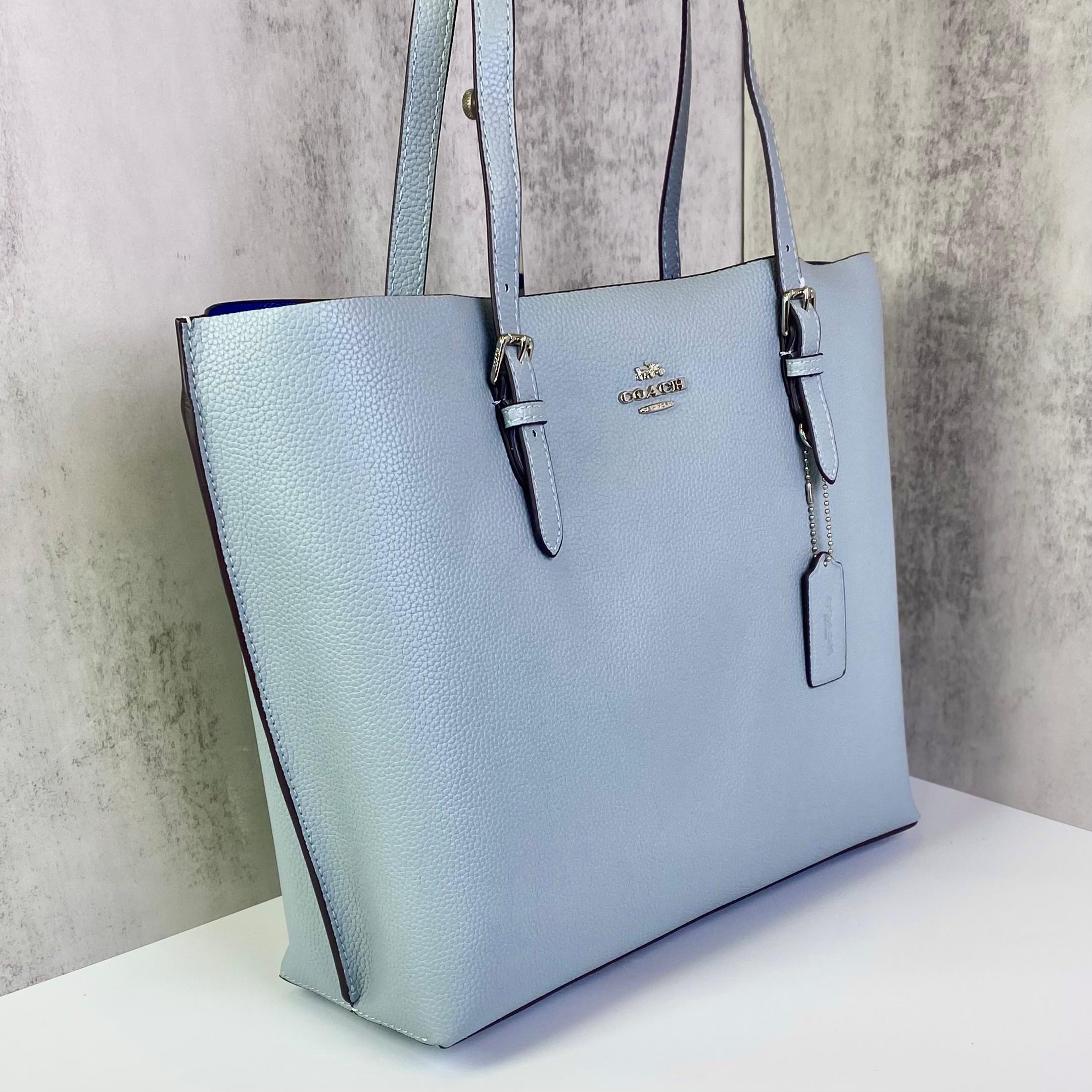 Coach Mollie Tote Bag DS L.Blue