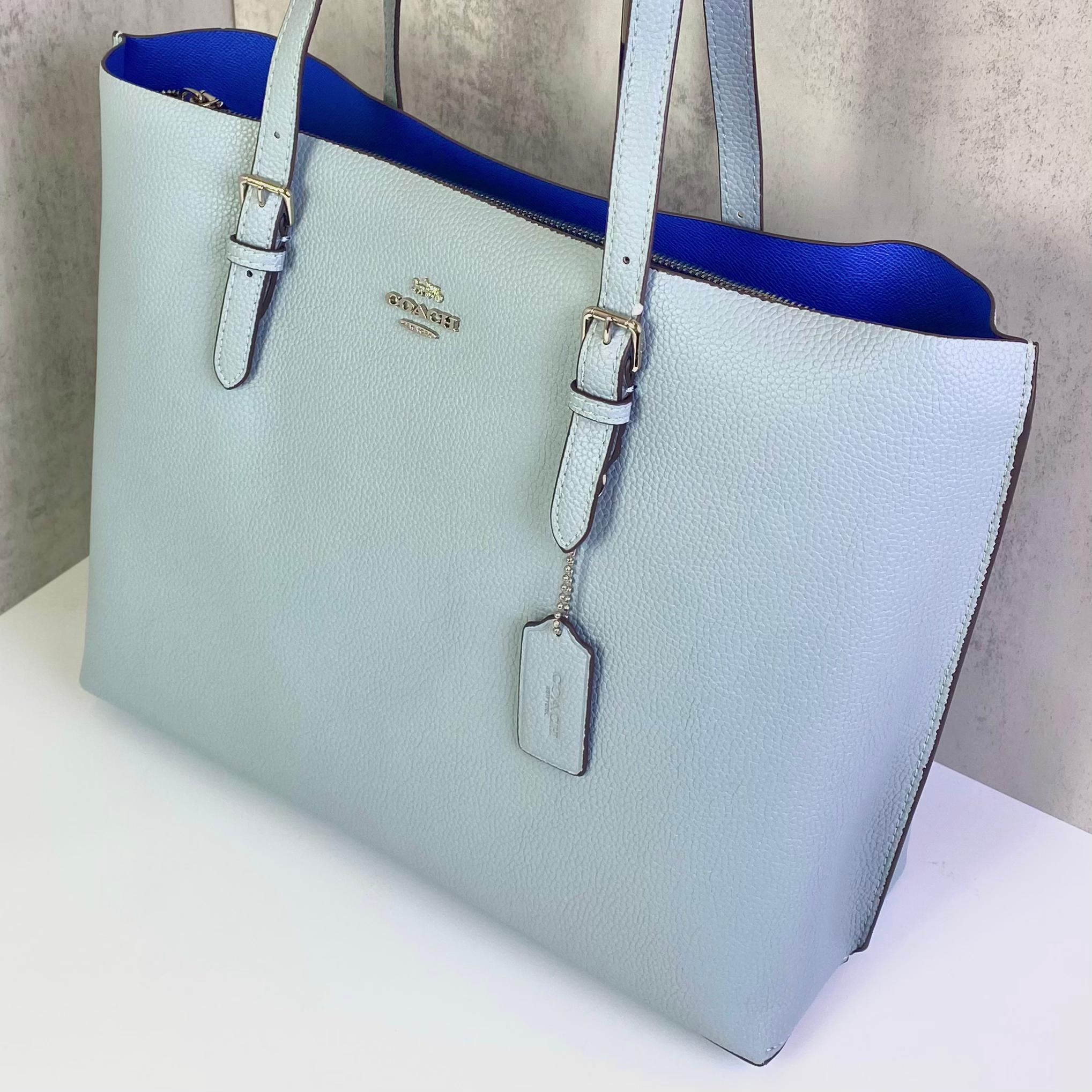Coach Mollie Tote Bag DS L.Blue