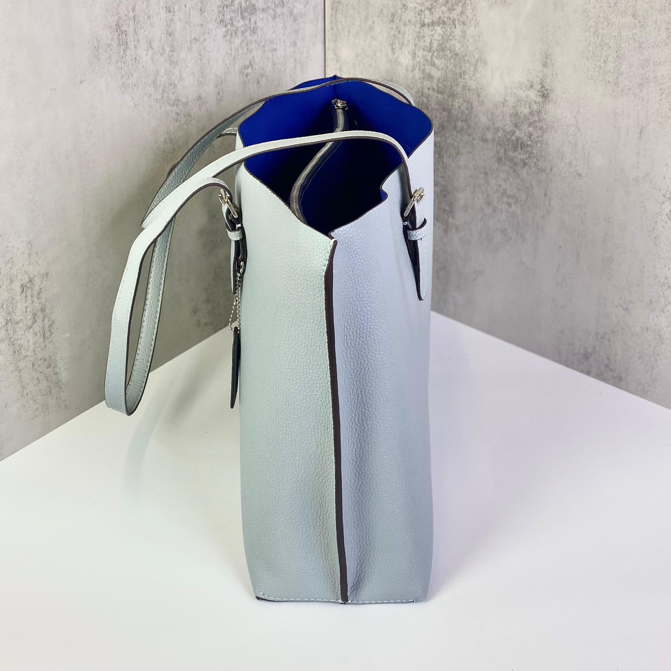 Coach Mollie Tote Bag DS L.Blue