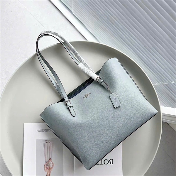 Coach Mollie Tote Bag DS L.Blue
