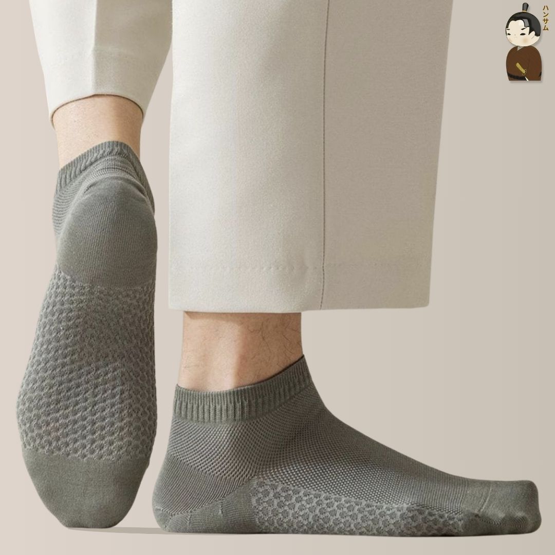 Combo 10 đôi vớ Hansamu Shinobi daily sock BG14 Grey