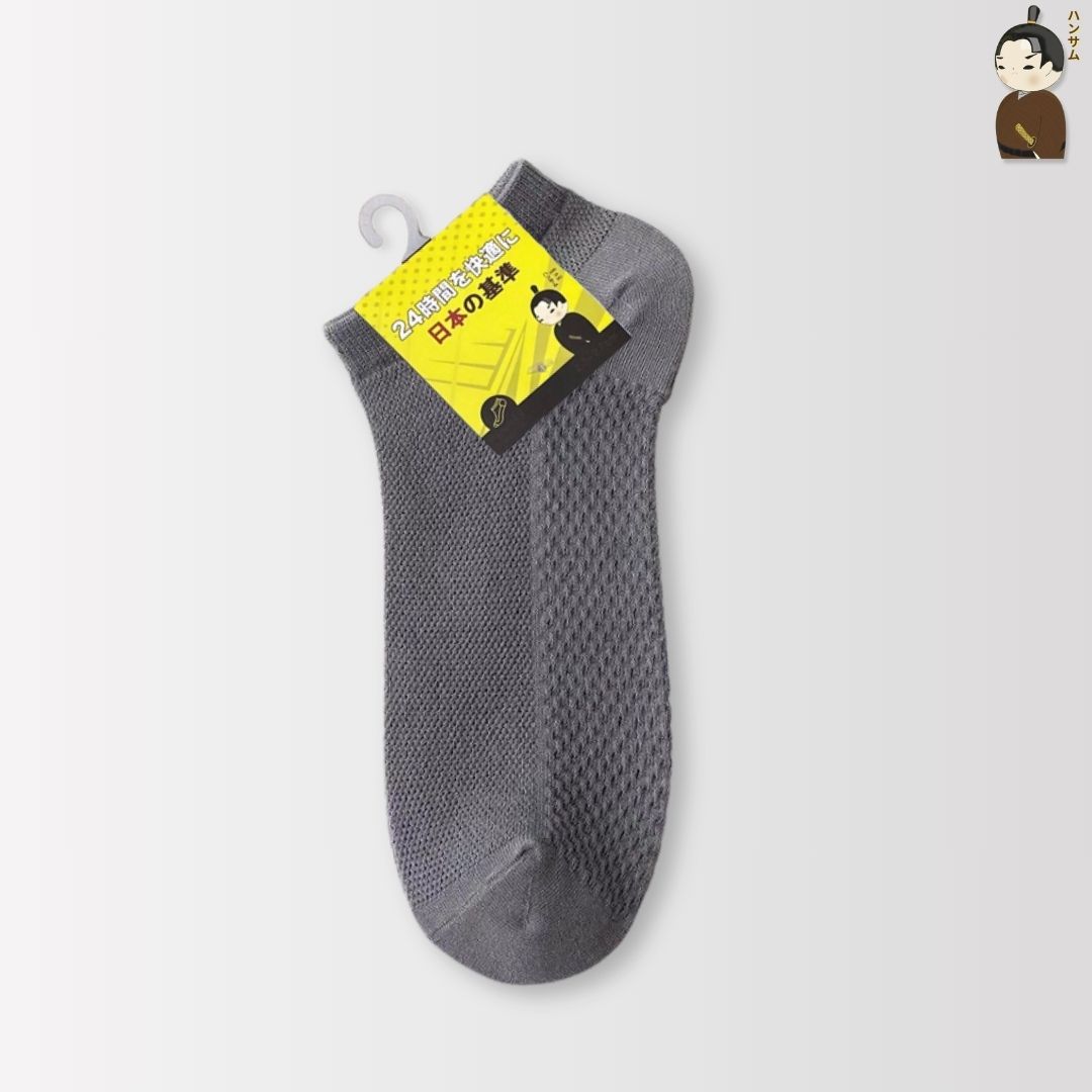 Combo 6 đôi vớ Hansamu Shinobi daily sock BG14 Iron Grey