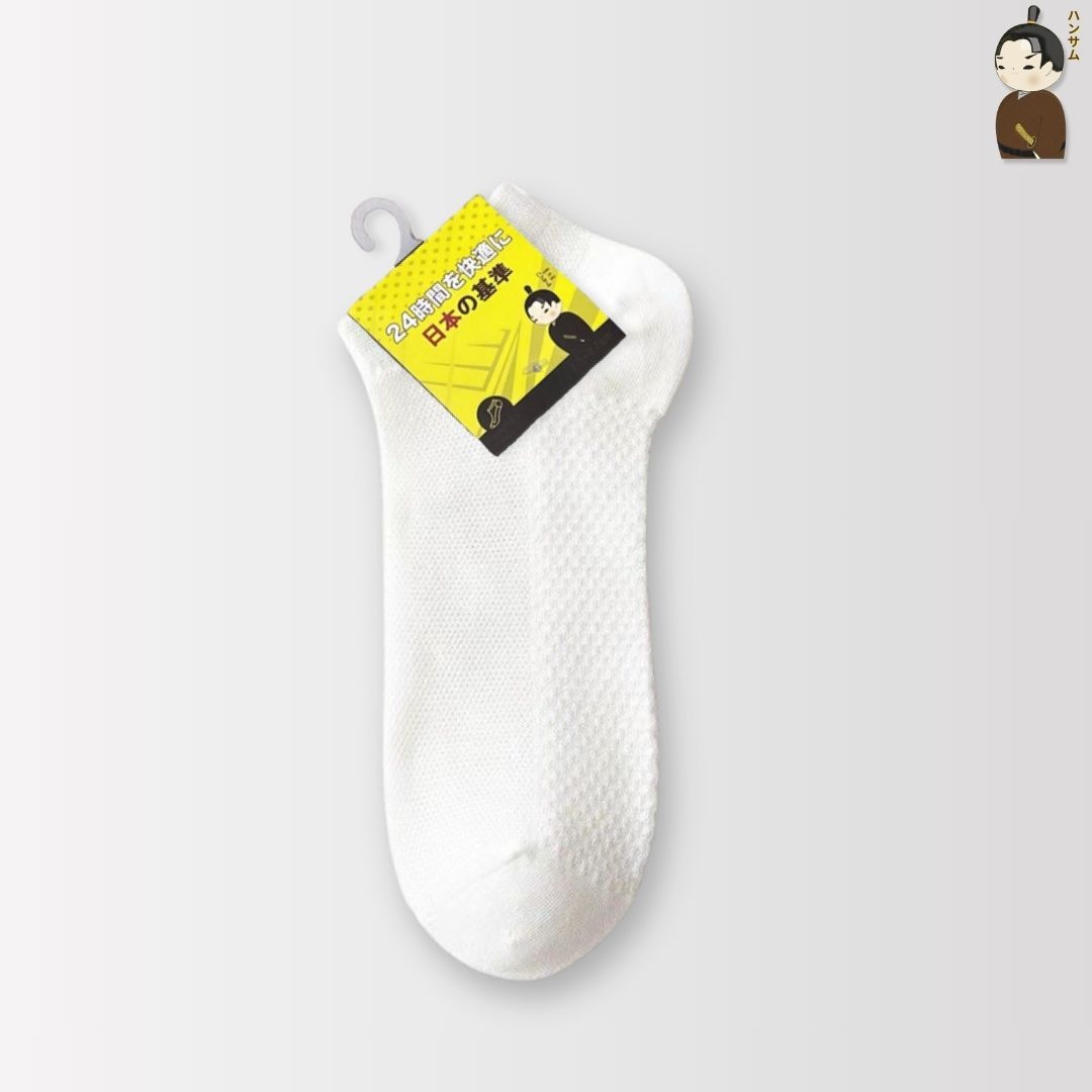 Combo 6 đôi vớ Hansamu Shinobi daily sock BG14 White