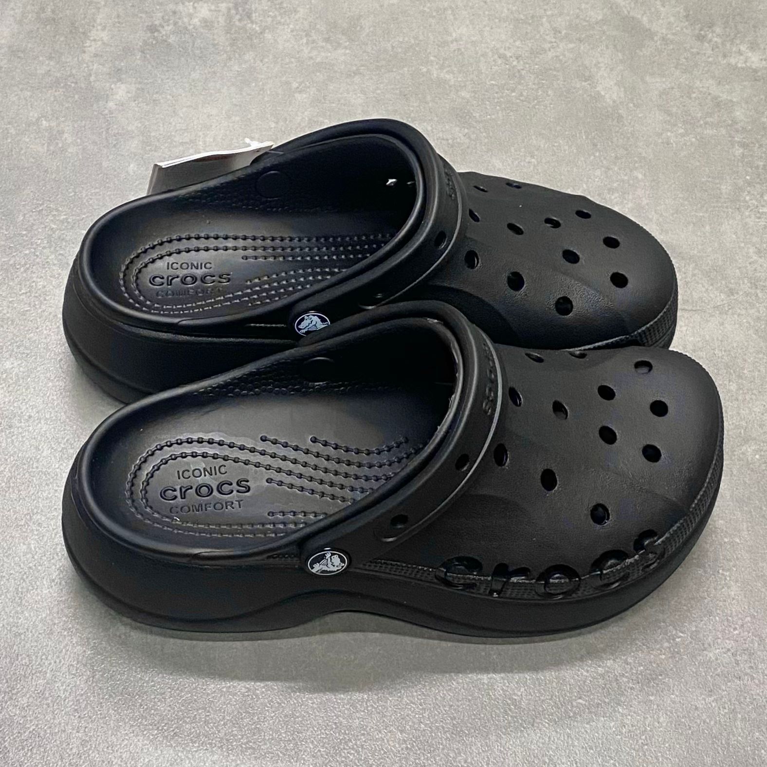 Dép Crocs Clog Baya Plaform HN2 Black