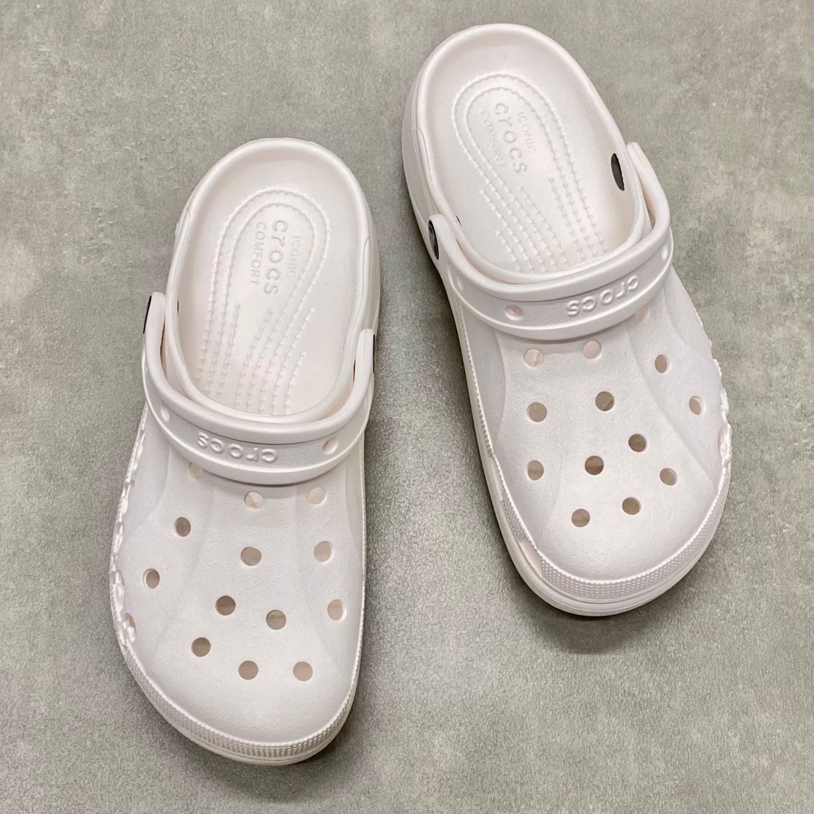 Dép Crocs Clog Baya Plaform HN2 White