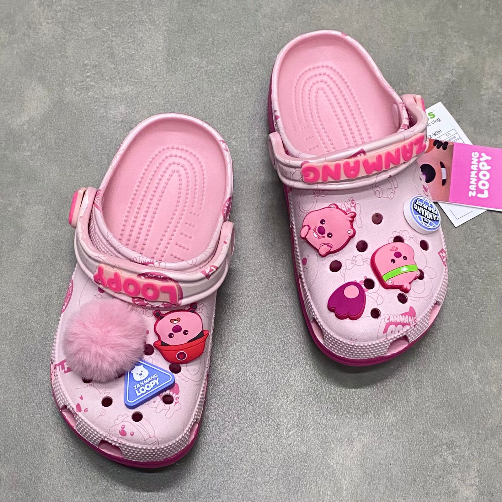 Dép Crocs Clog Loopy HN2 L.Pink