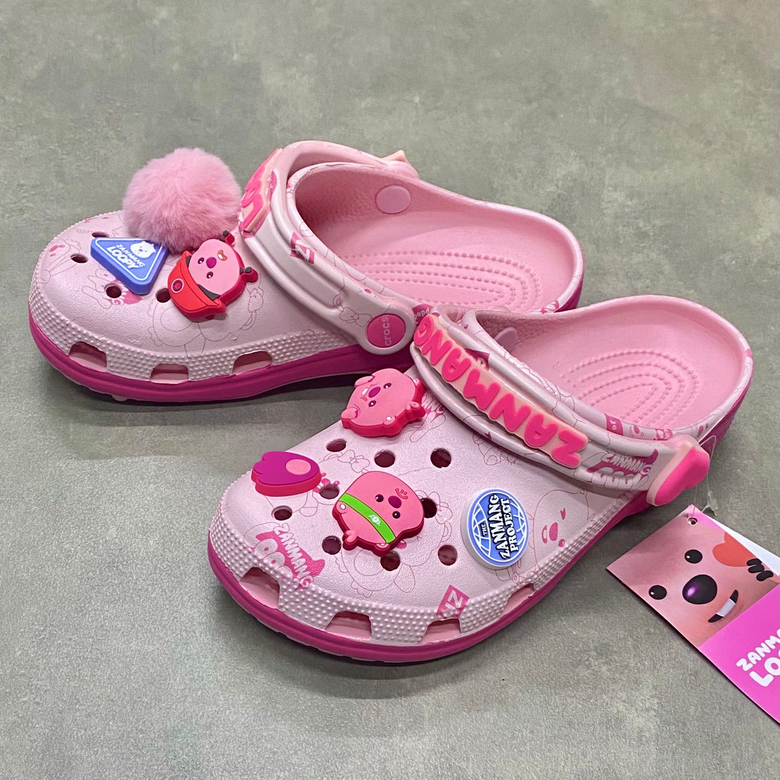 Dép Crocs Clog Loopy HN2 L.Pink