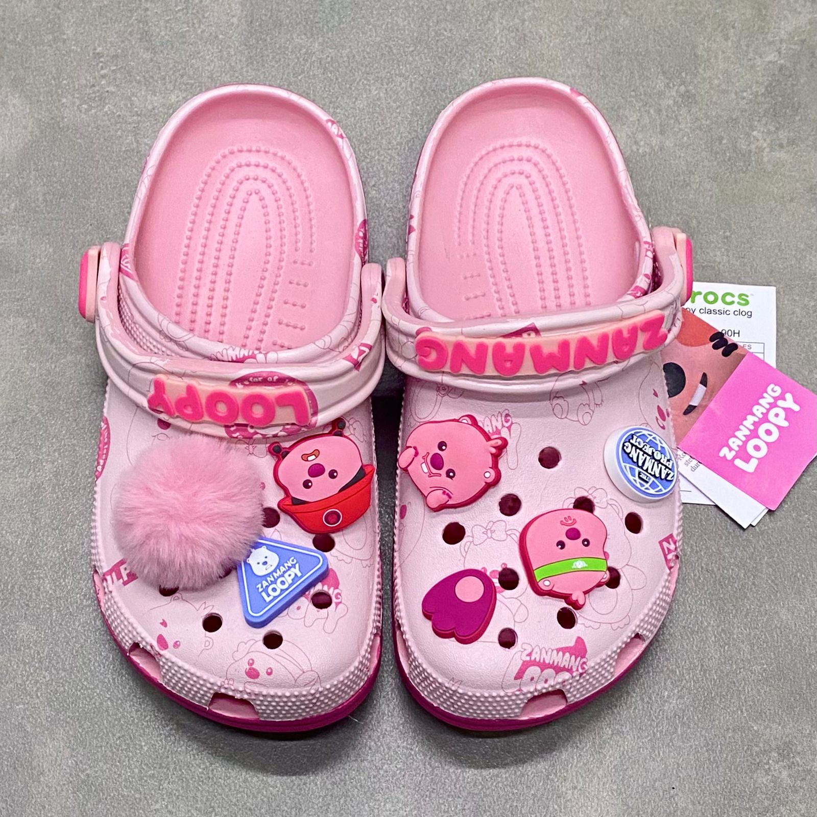 Dép Crocs Clog Loopy HN2 L.Pink