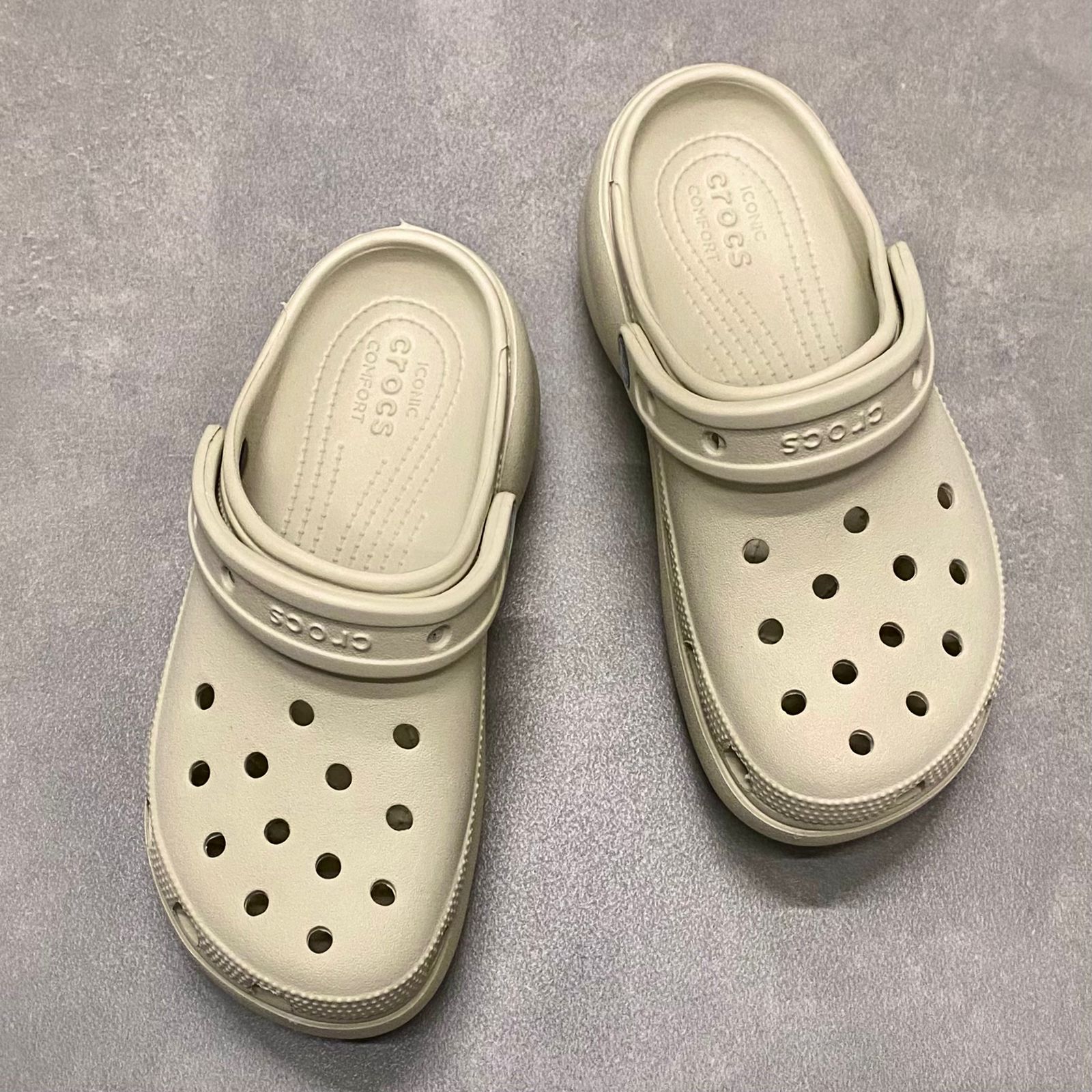 Dép Crocs Clog Plaform HN Bone