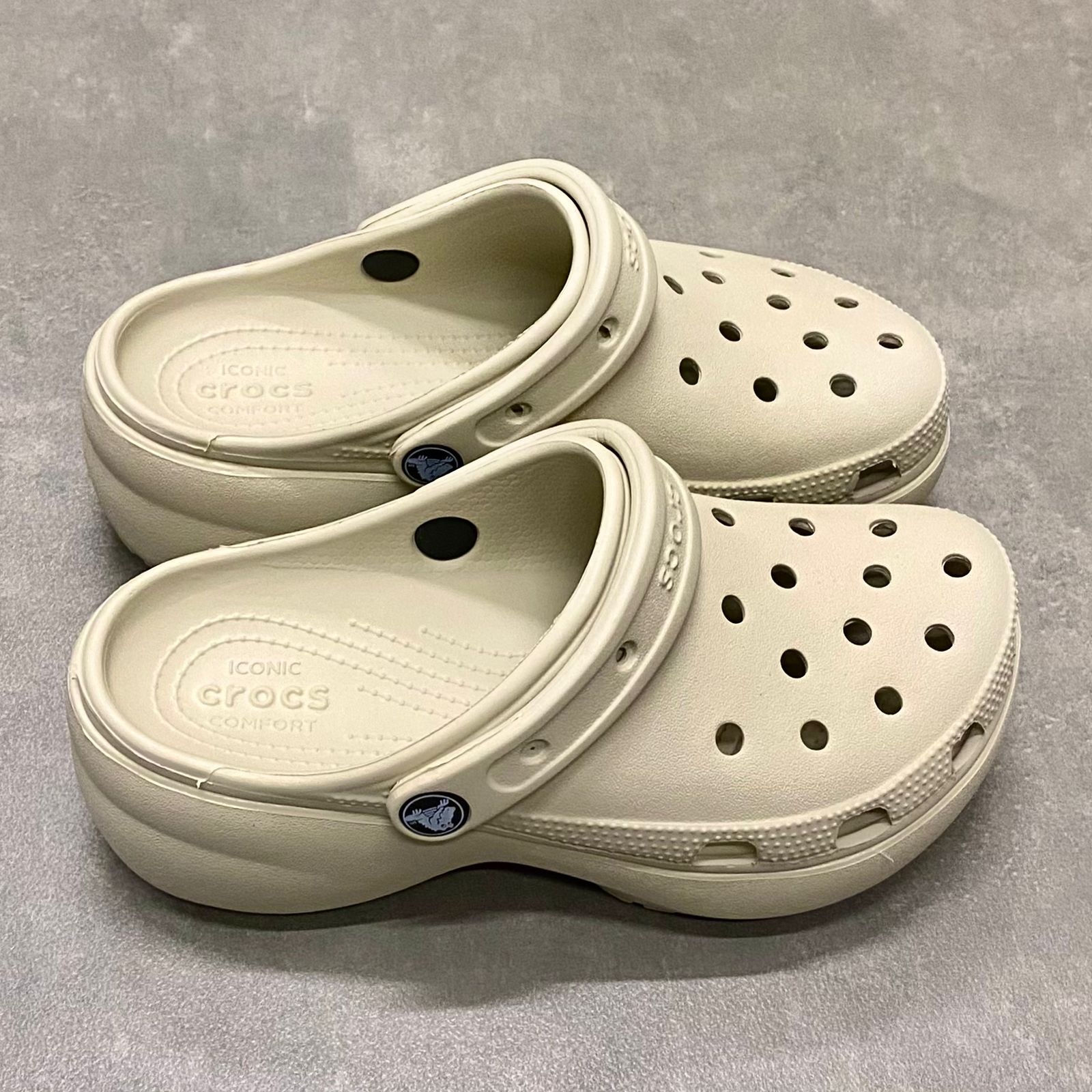 Dép Crocs Clog Plaform HN Bone