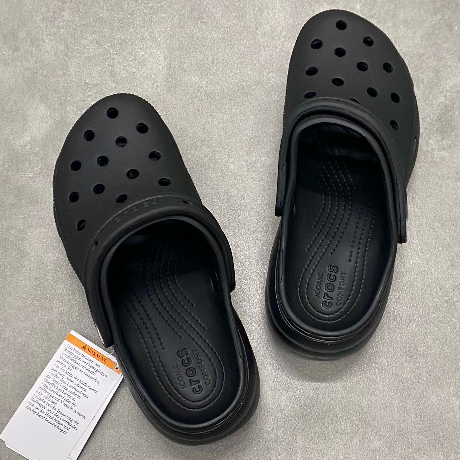 Dép Crocs Clog Plaform HN2 Black