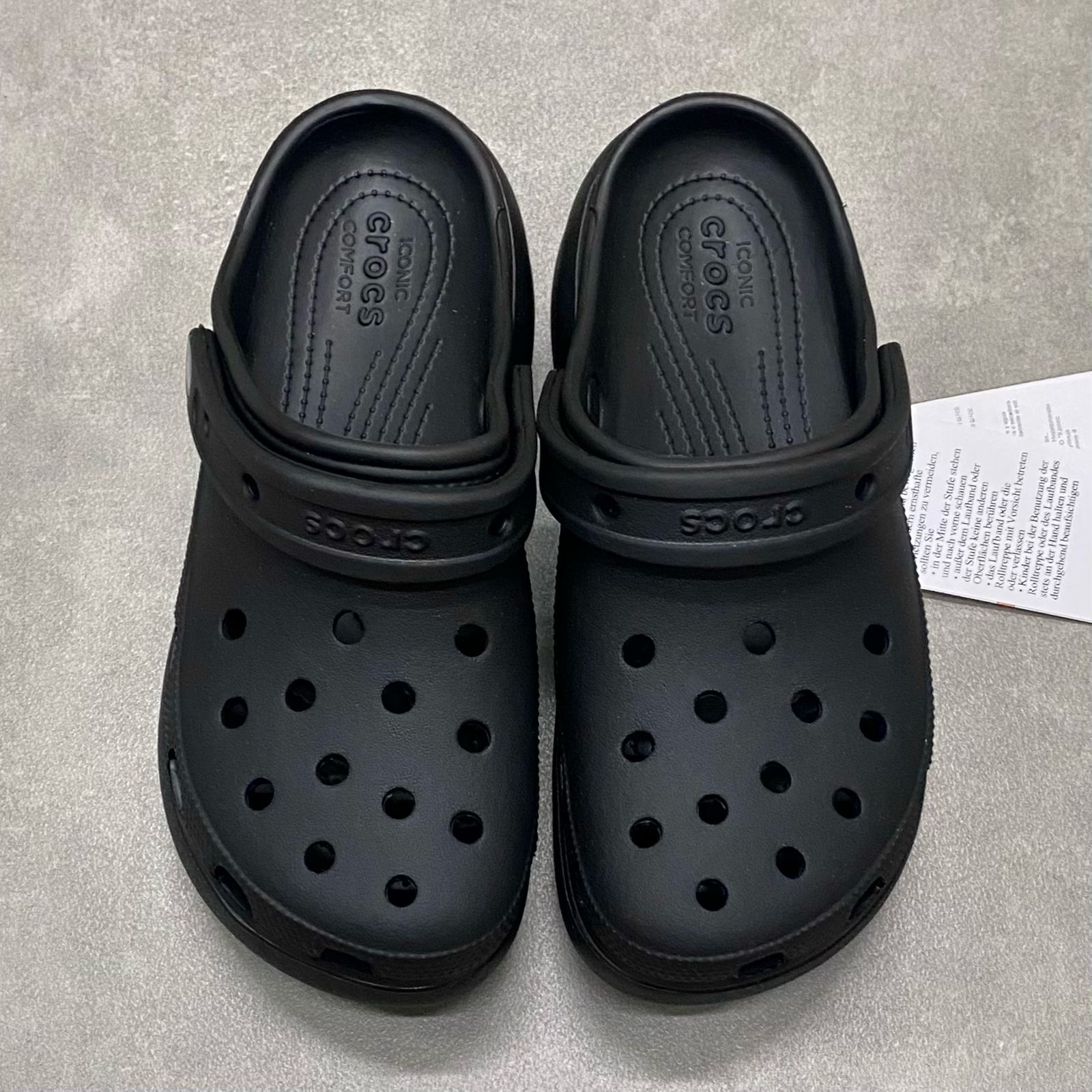 Dép Crocs Clog Plaform HN2 Black