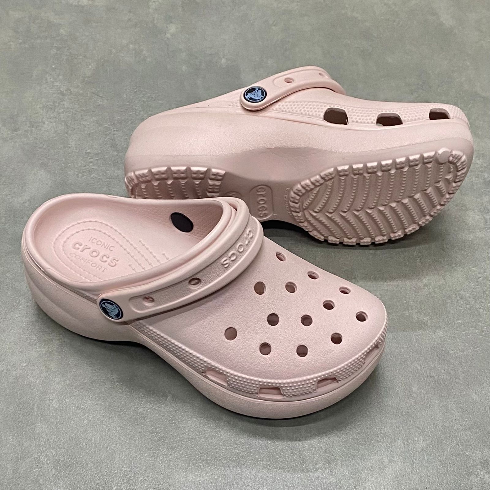 Dép Crocs Clog Plaform HN2 Pink