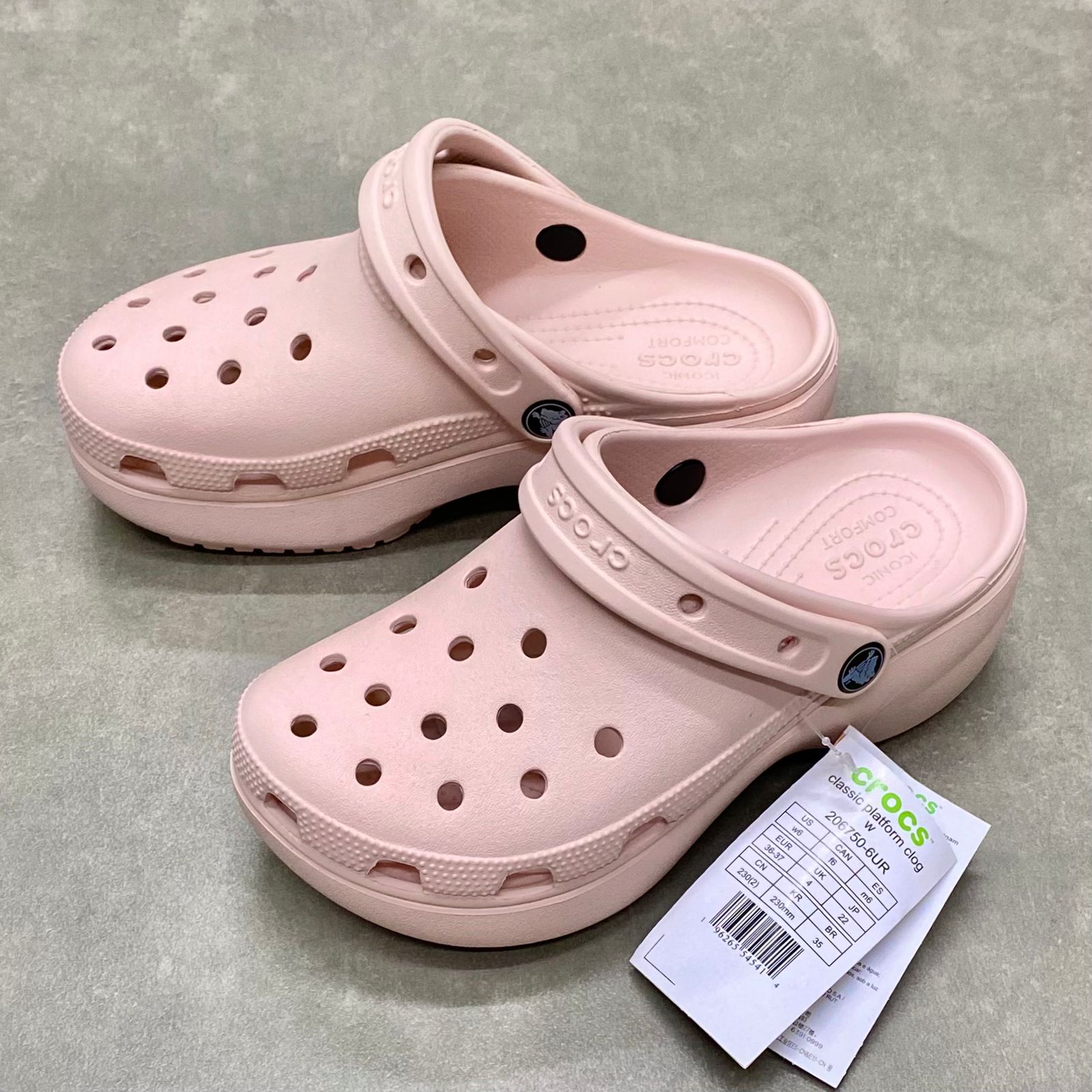 Dép Crocs Clog Platform HN Pink
