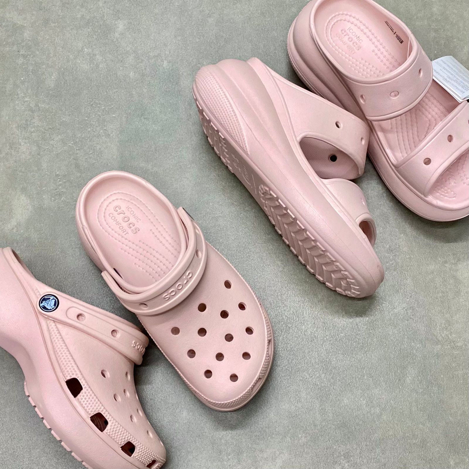 Dép Crocs Clog Platform HN Pink