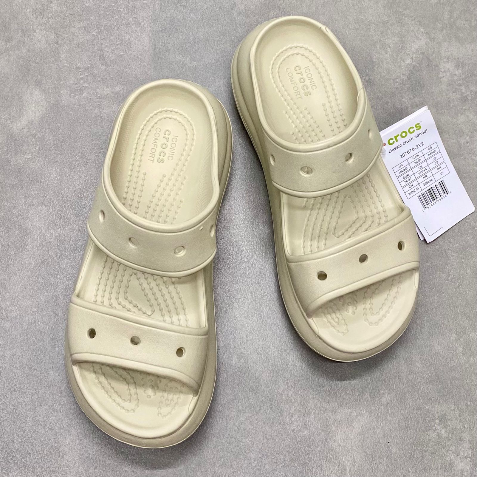 Dép Crocs Crush Sandal HN Bone