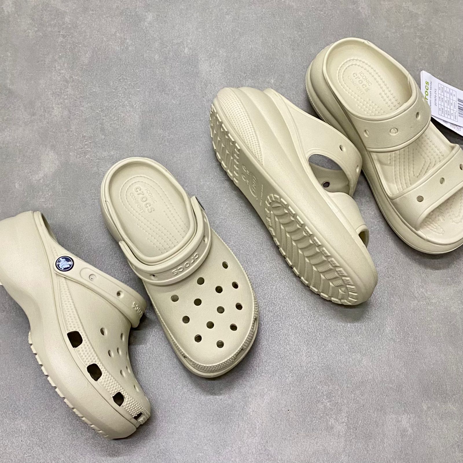 Dép Crocs Crush Sandal HN Bone