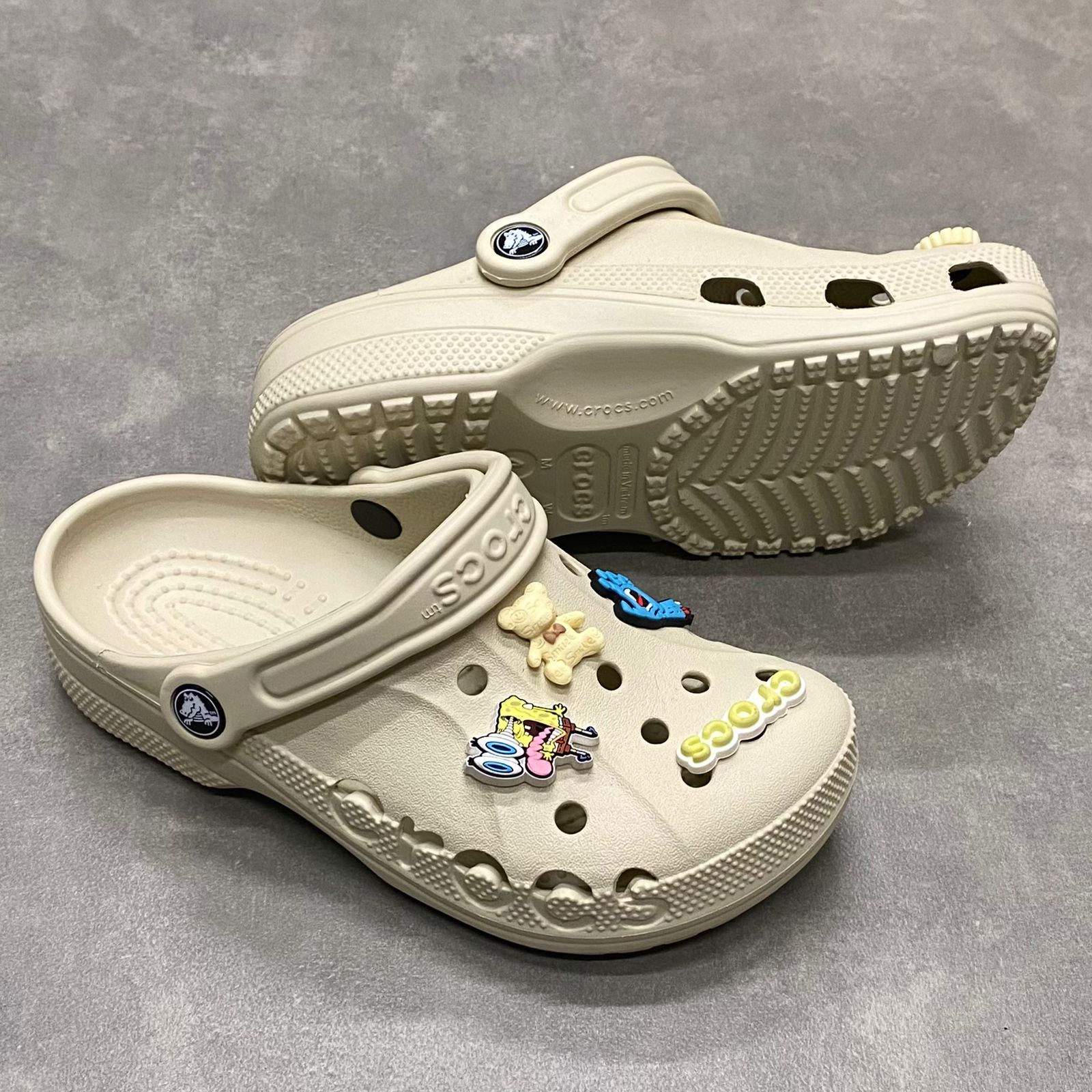 Dép Crocs Kid Clog Baya HN2 Bone