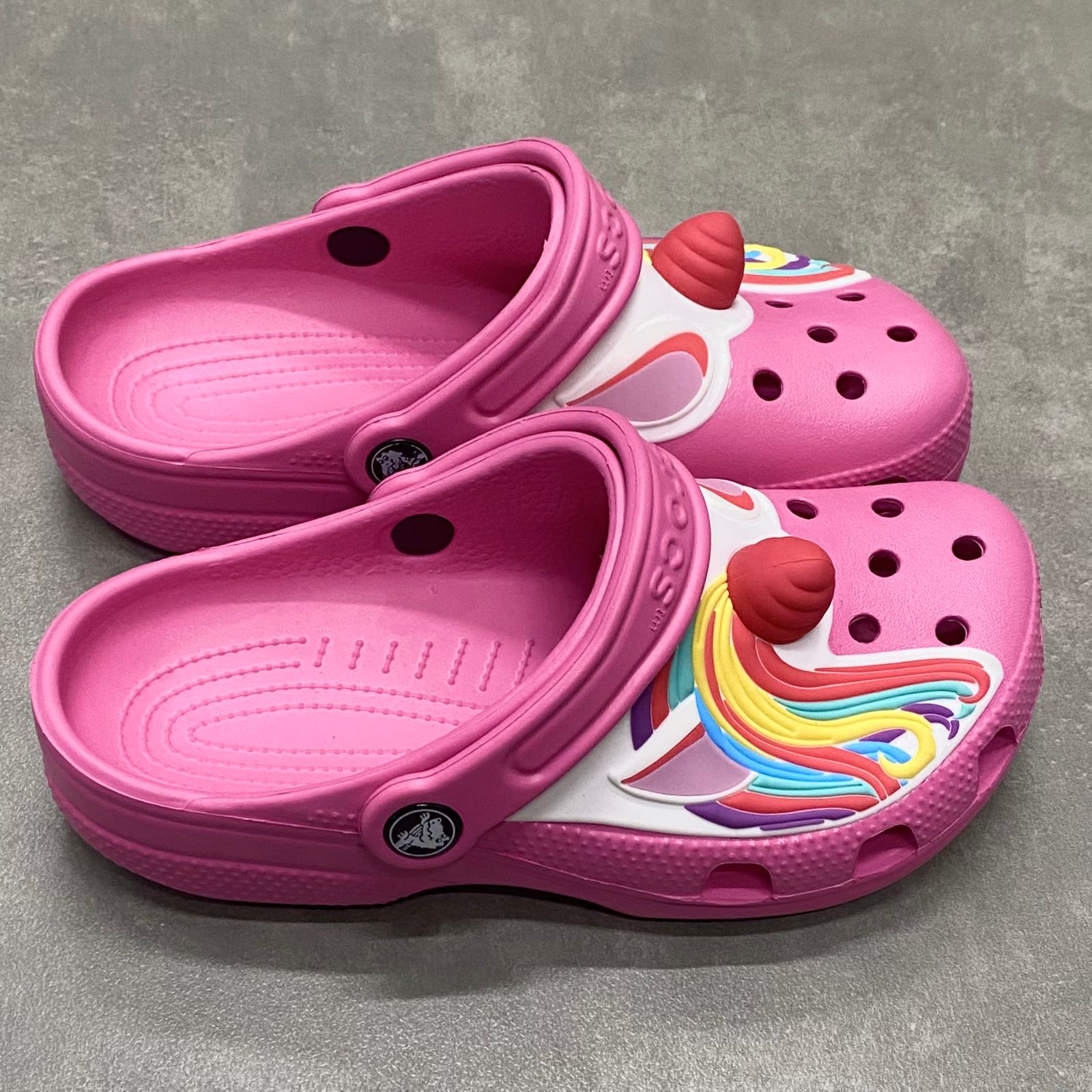 Dép Crocs Kid Clog Unicorn HN Pink