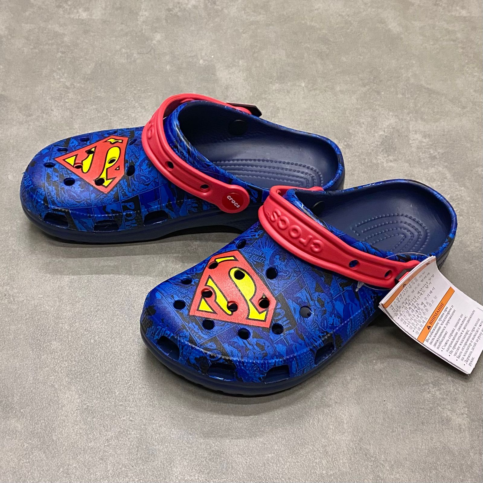 Dép Crocs x DC Comics Superman HN2 Navy