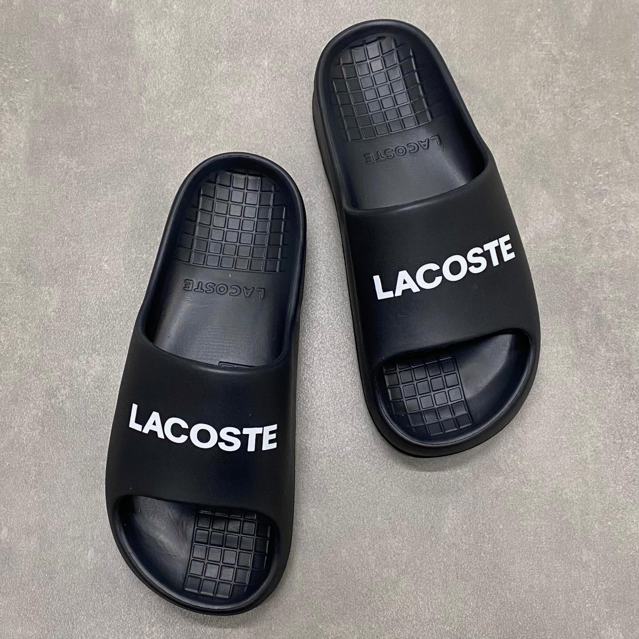 Dép Lacoste Serve Slide PA Black