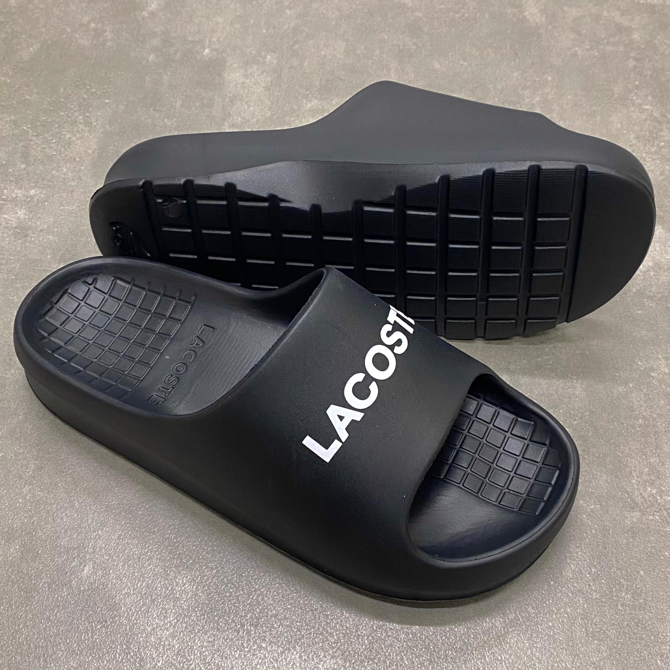 Dép Lacoste Serve Slide PA Black