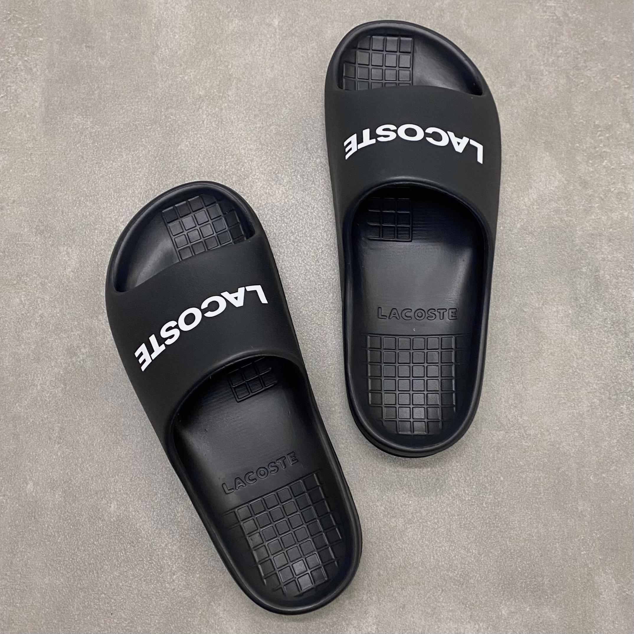Dép Lacoste Serve Slide PA Black