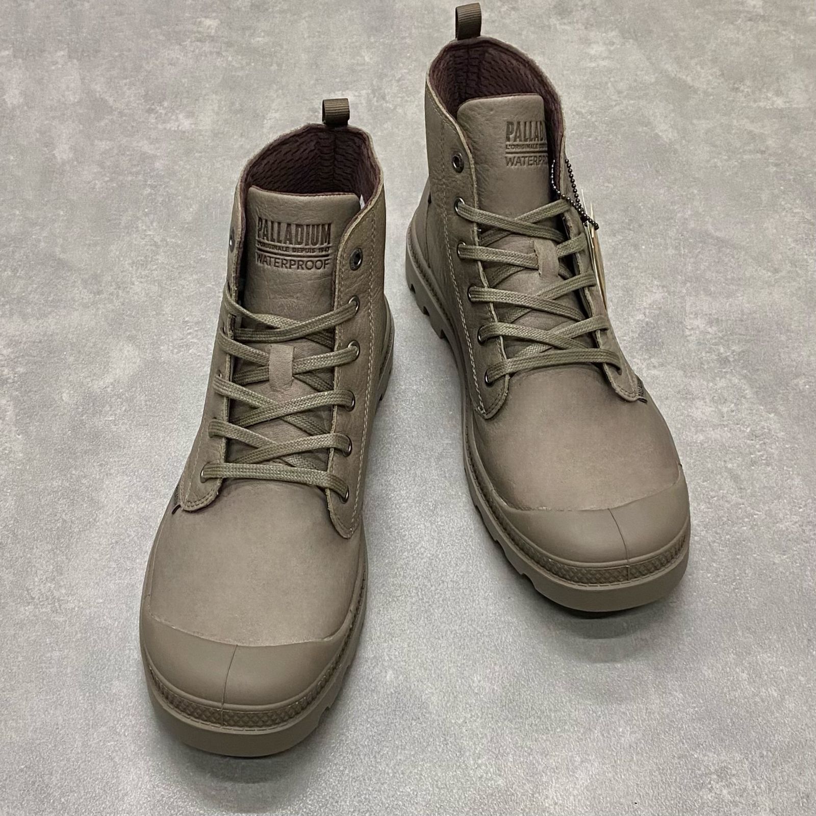 Giày Palladium cổ cao DP Xám Full