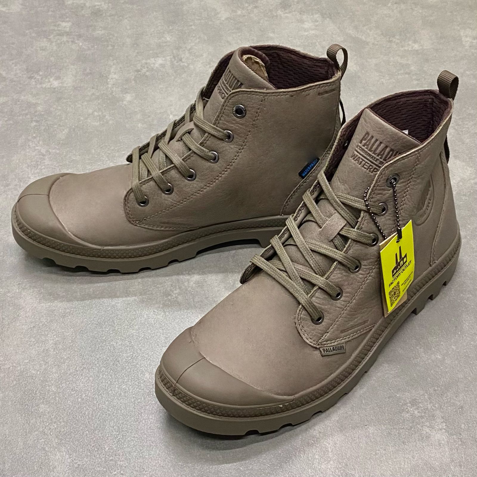 Giày Palladium cổ cao DP Xám Full