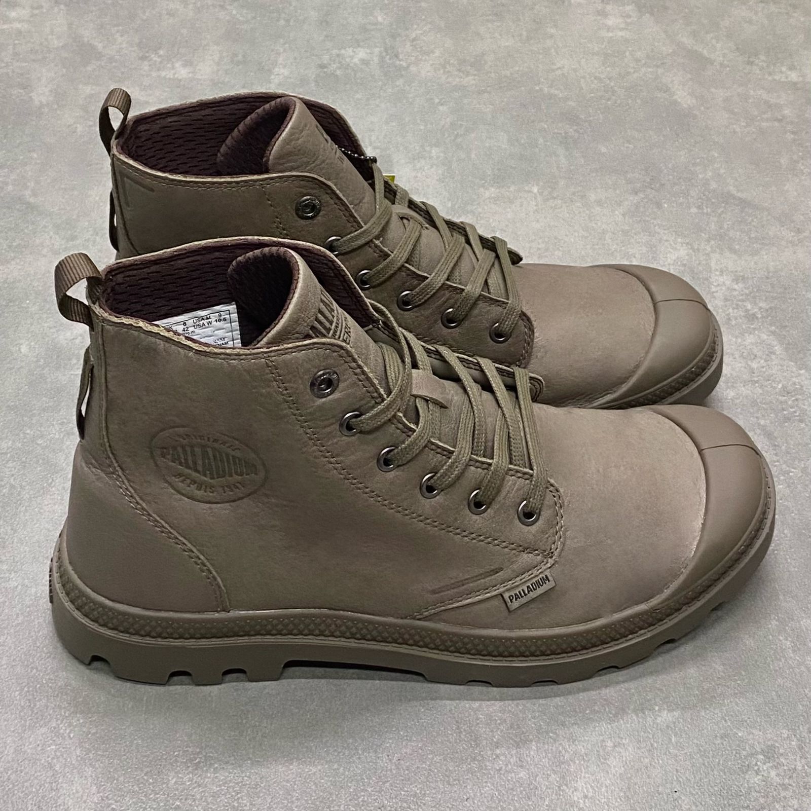 Giày Palladium cổ cao DP Xám Full