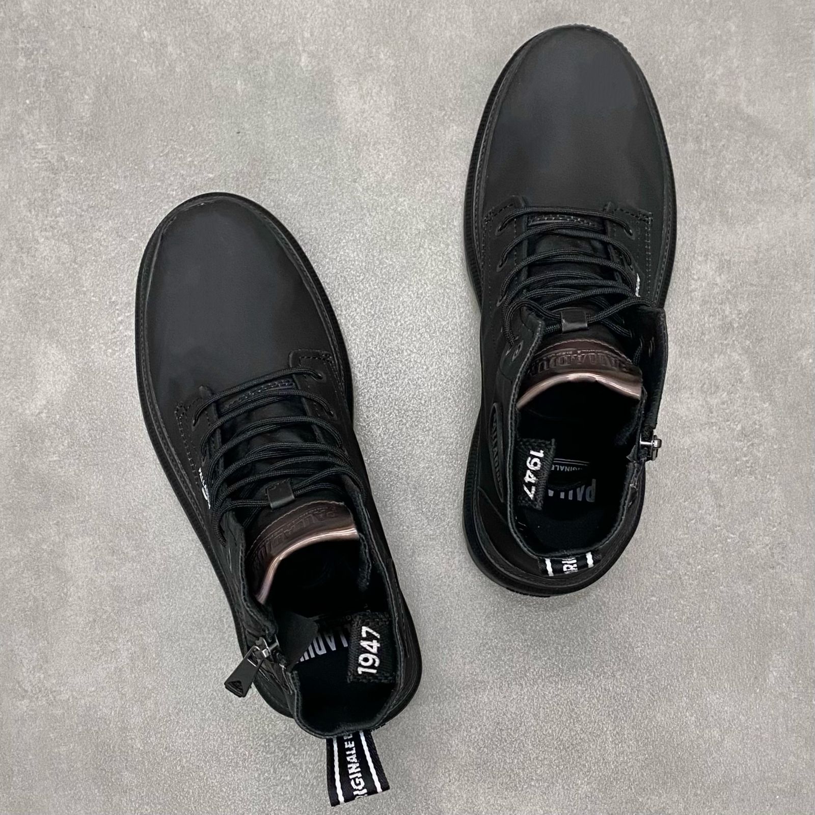 Giày Palladium cổ cao waterproof DP Đen full