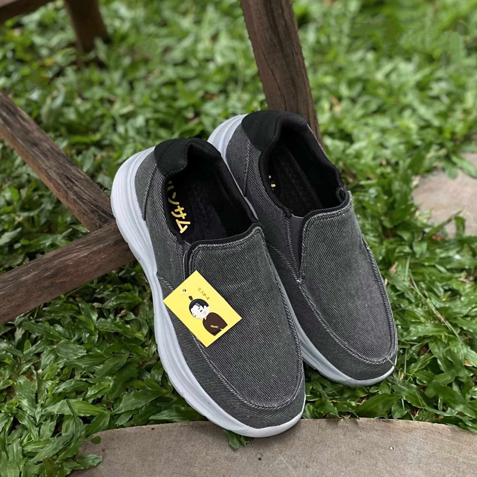 Hansamu Jin - Walk Slip-On BG1 Dark Grey