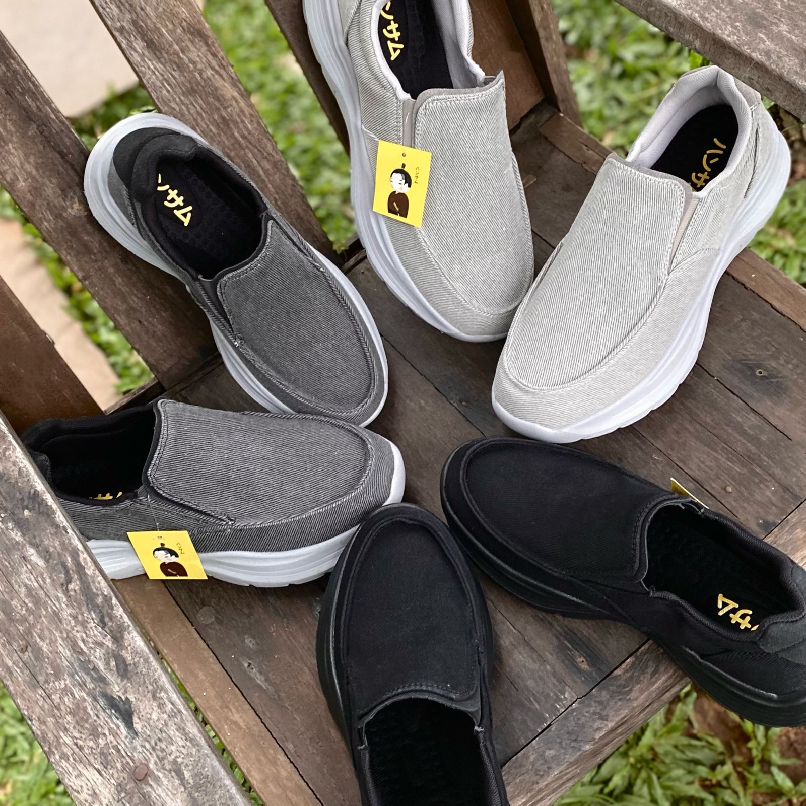 Hansamu Jin - Walk Slip-On BG1 Light Grey