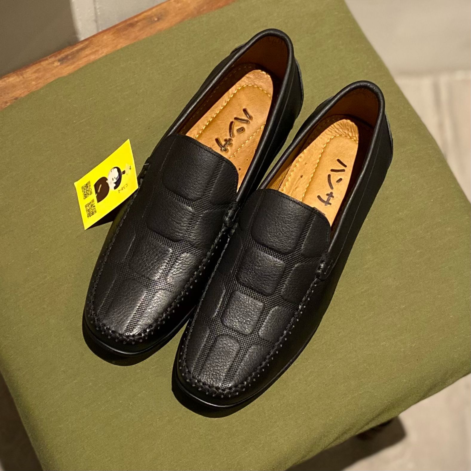 Hansamu Kai - Office Moccasin DGD09 Black