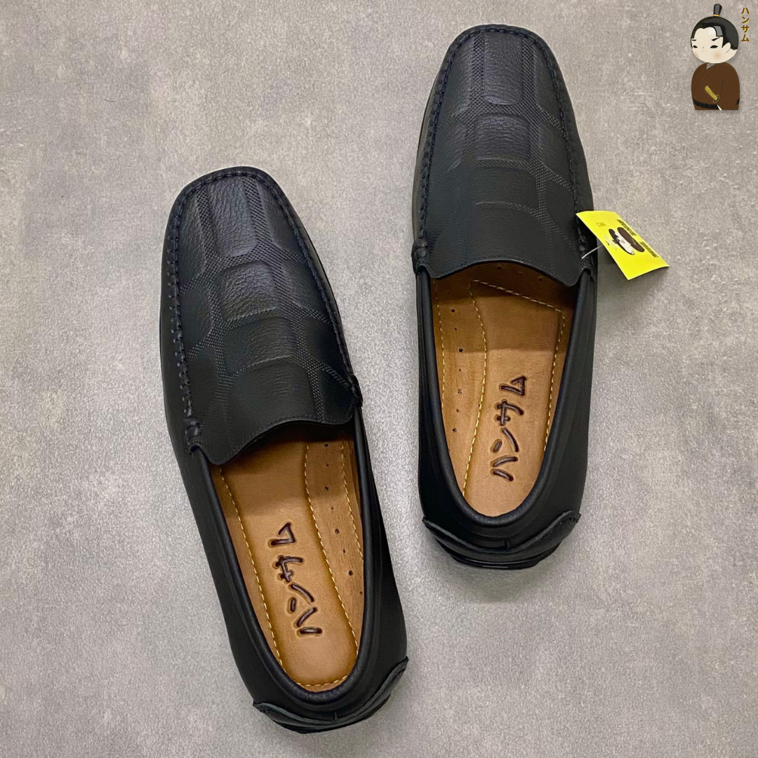 Hansamu Kai - Office Moccasin DGD09 Black