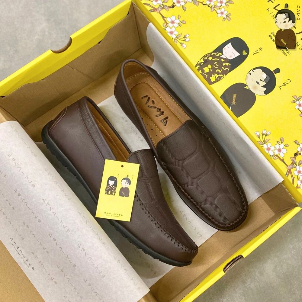Hansamu Kai - Office Moccasin DGD09 Brown