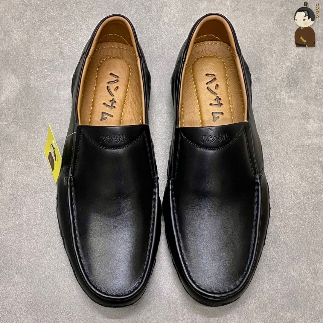Hansamu Kai - Office Moccasin DGD14 Black