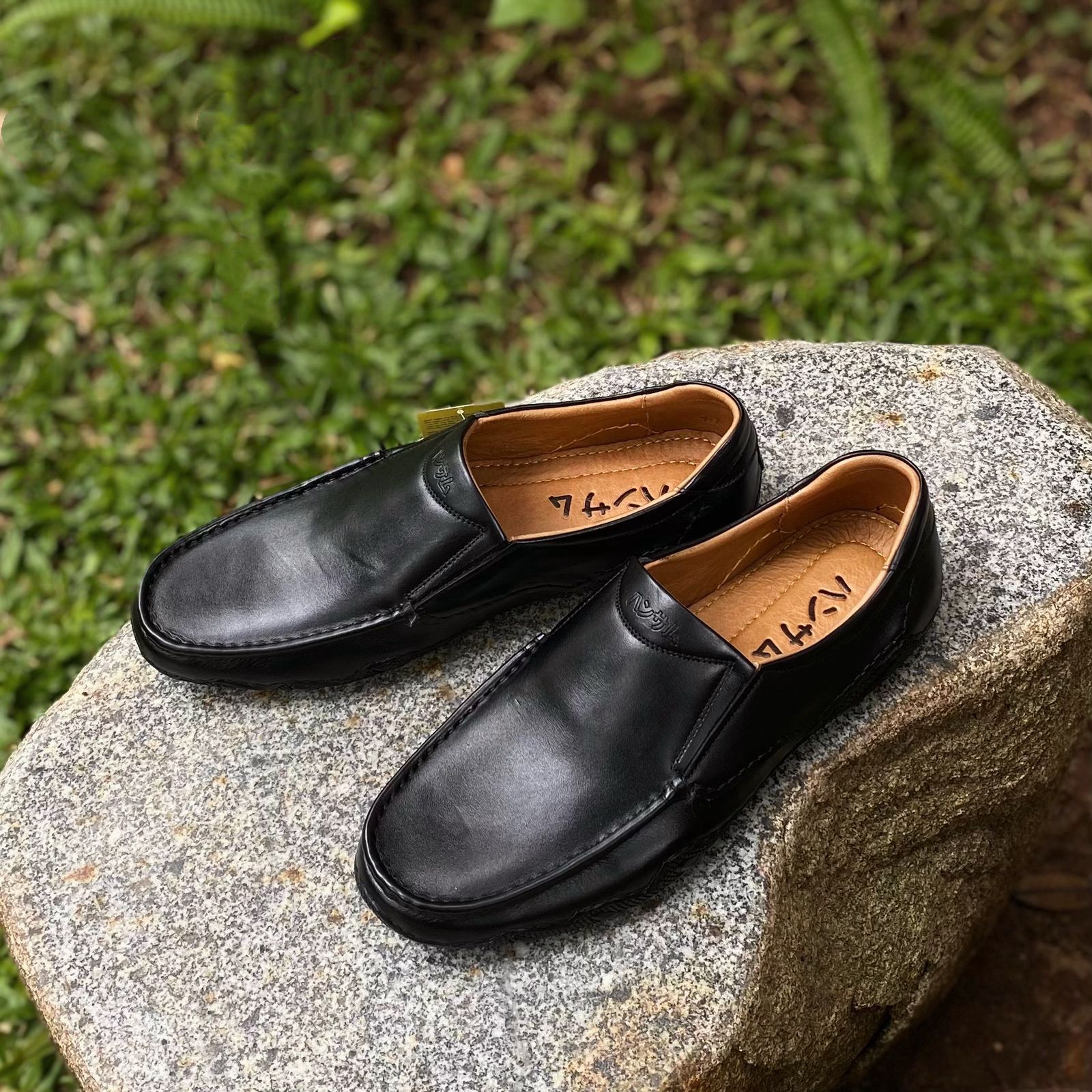 Hansamu Kai - Office Moccasin DGD14 Black