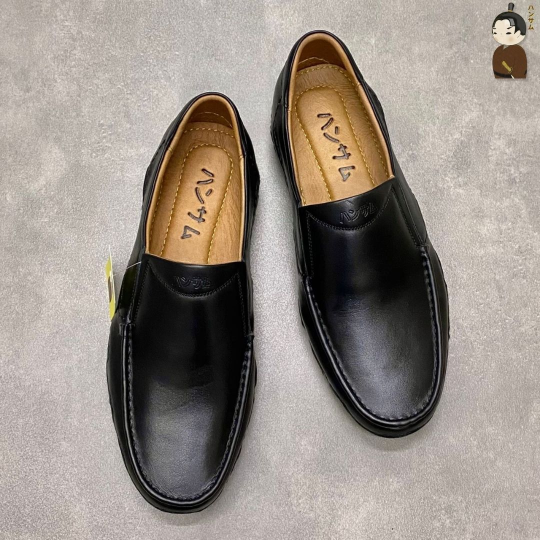 Hansamu Kai - Office Moccasin DGD14 Black