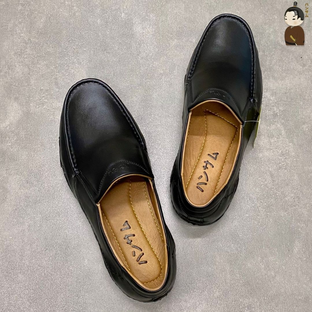 Hansamu Kai - Office Moccasin DGD14 Black