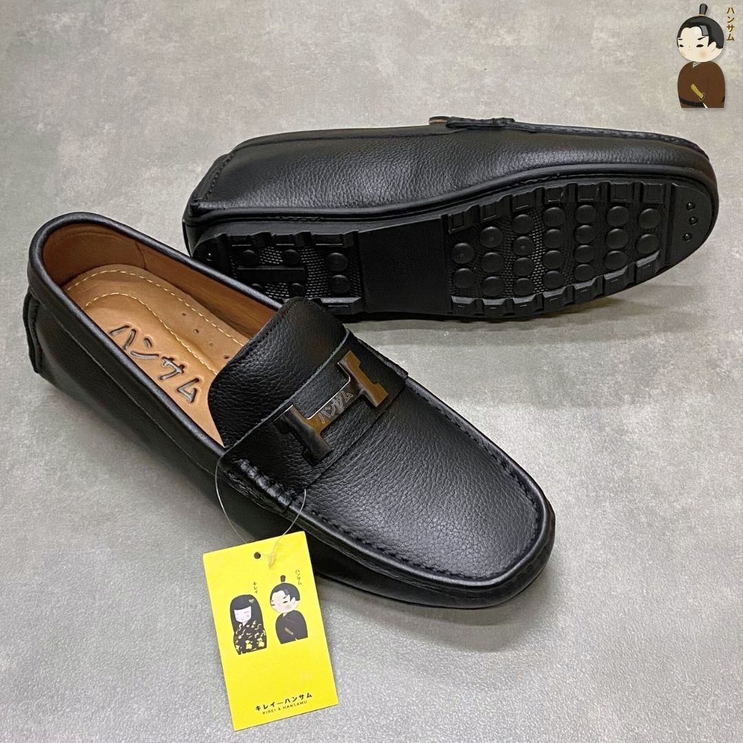 Hansamu Kai - Office Moccasin DGD24 Black
