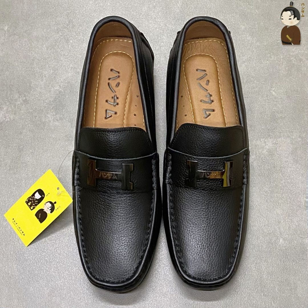 Hansamu Kai - Office Moccasin DGD24 Black