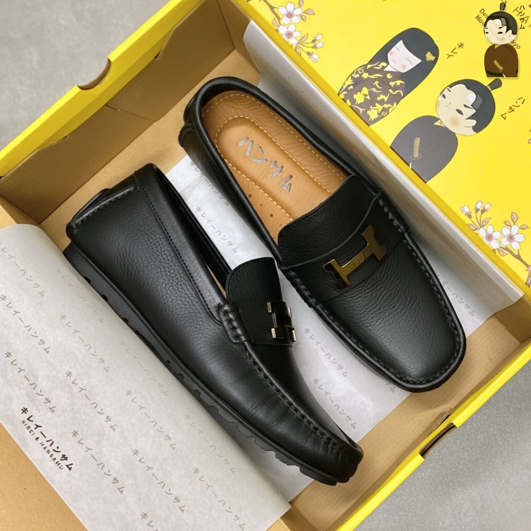 Hansamu Kai - Office Moccasin DGD24 Black