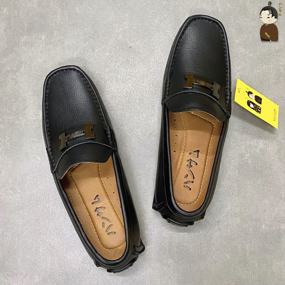 Hansamu Kai - Office Moccasin DGD24 Black