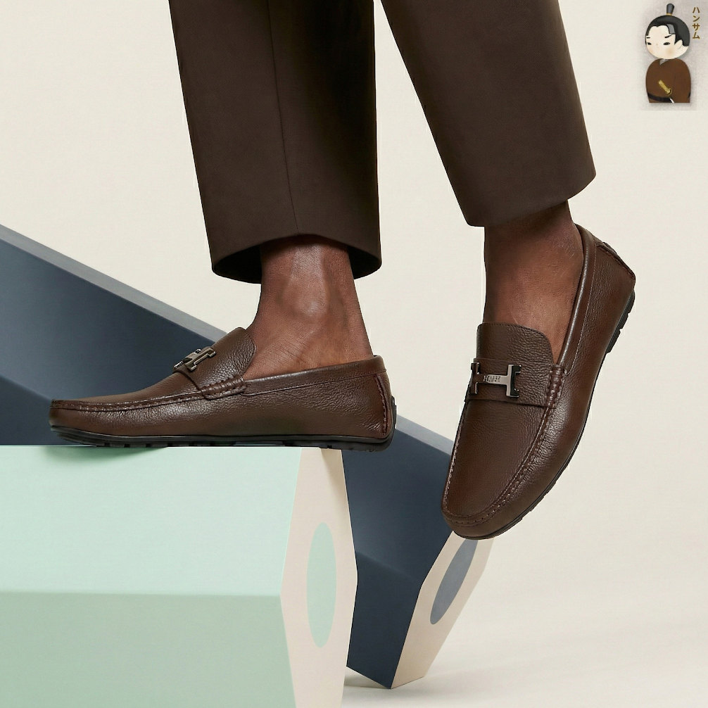 Hansamu Kai - Office Moccasin DGD24 Brown