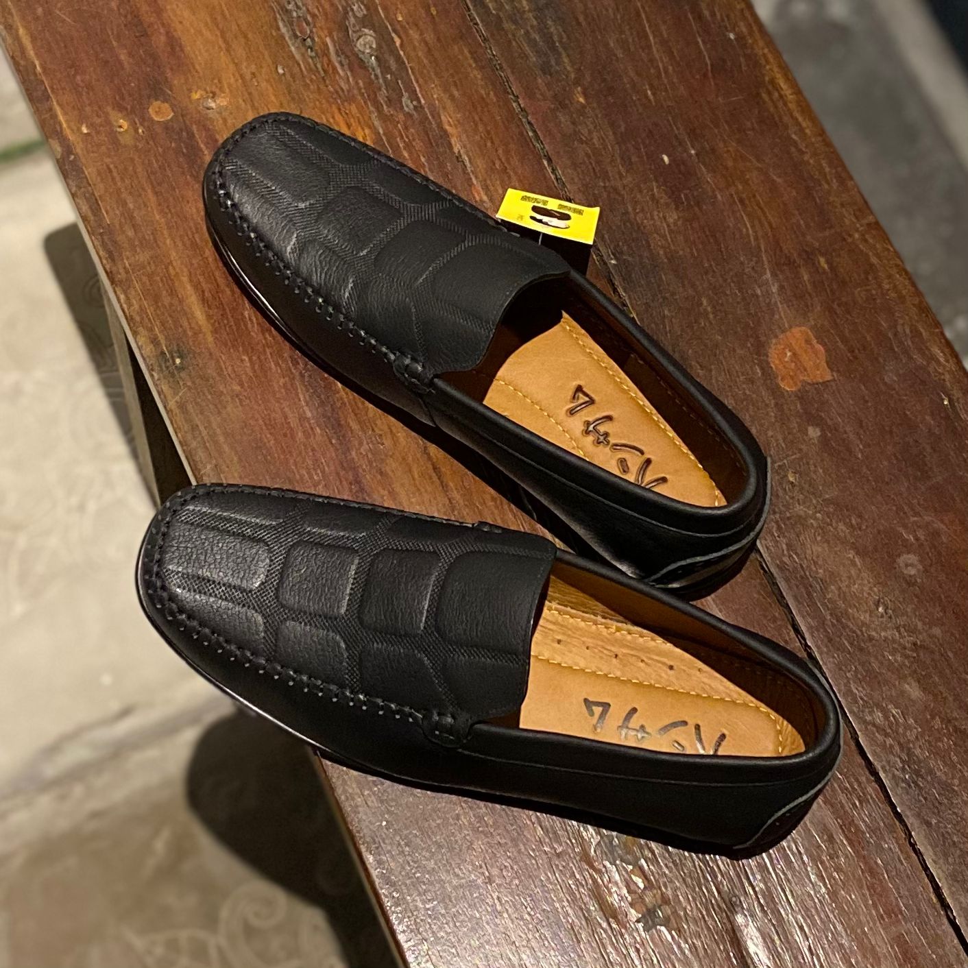 Hansamu Kai - Office Moccasin DGD9 Black