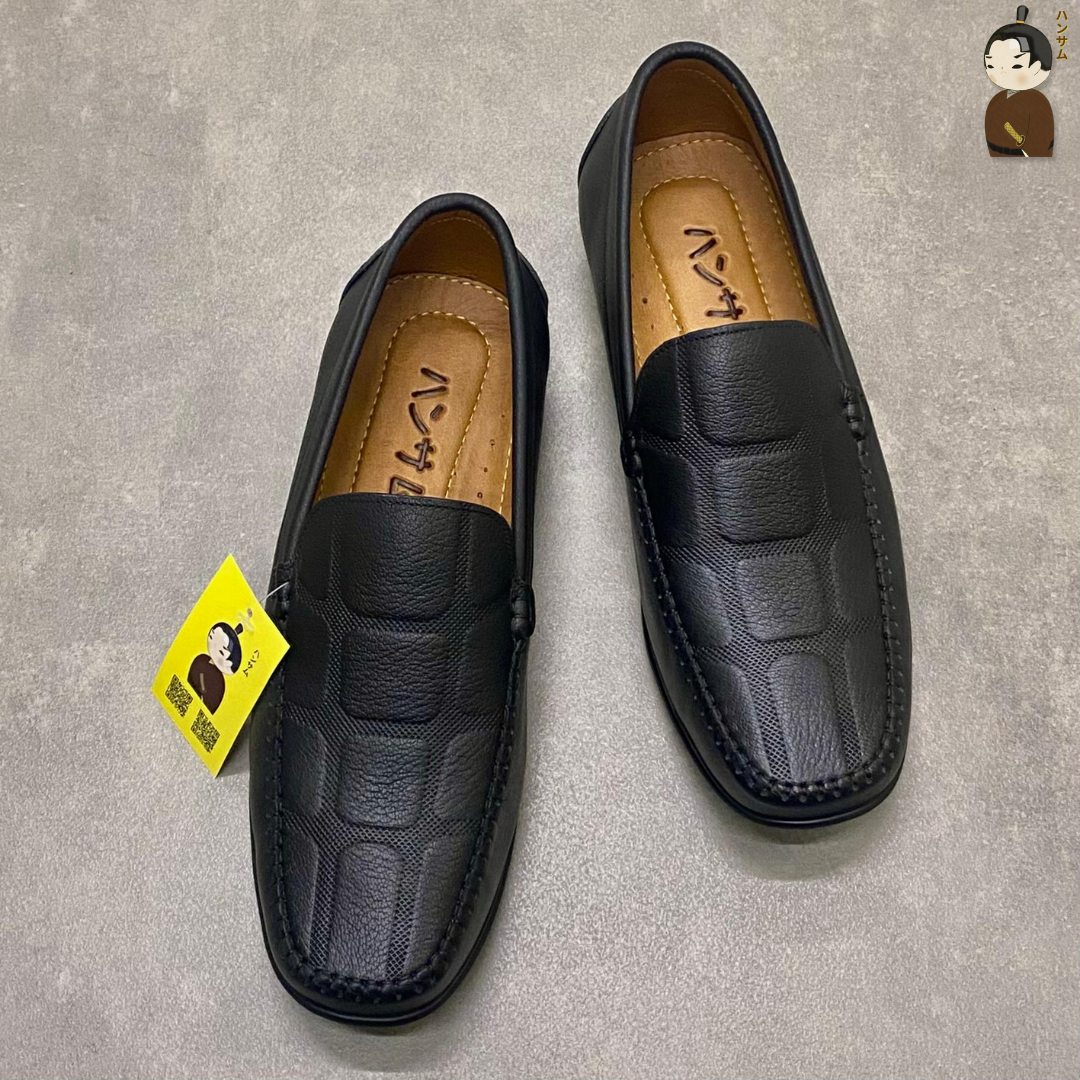 Hansamu Kai - Office Moccasin DGD9 Black