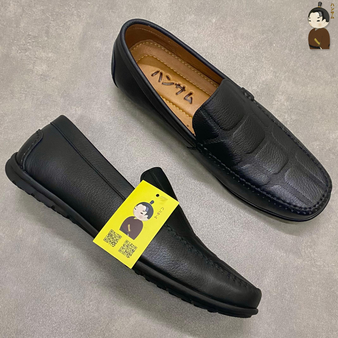 Hansamu Kai - Office Moccasin DGD9 Black
